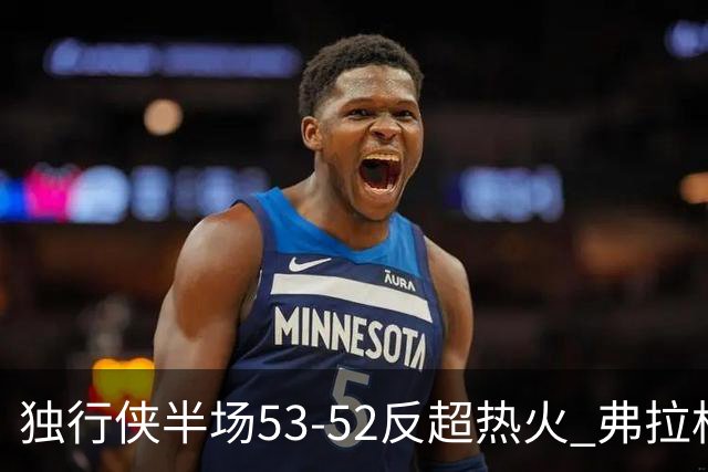 独行侠半场53-52反超热火 弗拉格13分8助3断 字母哥12+10+8+5失误
